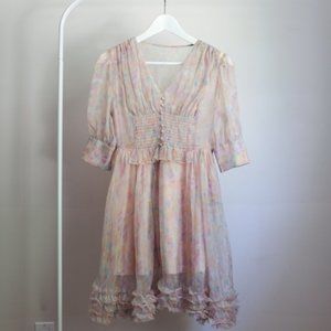 Pastel Short Sleeve Dress